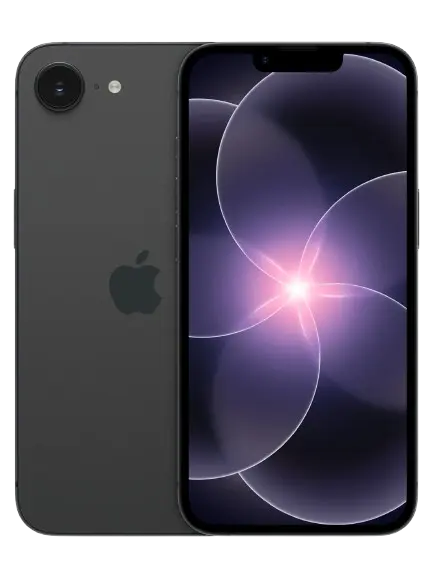 iPhone 17e Black - фронтальный и задний вид смартфона Apple